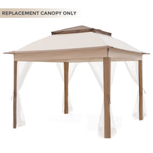 Load image into Gallery viewer, COOS BAY 11x11 Replacement Gazebo Top with Air Vent Sunshade Polyester Top Cover Only, Beige