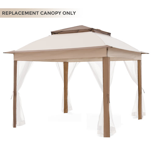 COOS BAY 11x11 Replacement Gazebo Top with Air Vent Sunshade Polyester Top Cover Only