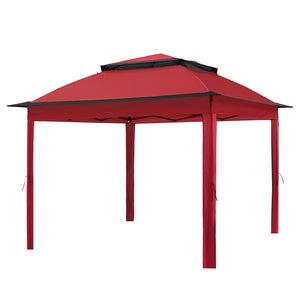 COOS BAY 11x11 Replacement Gazebo Top with Air Vent Sunshade Polyester Top Cover Only, Beige