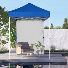 Load image into Gallery viewer, COOS BAY 5x5 Outdoor Portable Canopy Tent with One Removable Sunwall, Pop up Sun Shelter with Carry Bag, Red/White/Black/Blue/Pink
