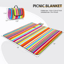 Load image into Gallery viewer, COOL Spot Extra Large 79&quot; x 79&quot; Handy Picnic &amp; Outdoor Blanket 3 Layers Easy Folding Waterproof Sand Proof Portable Picnic Mat for Party, Beach, Camping and Hiking