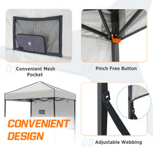 Load image into Gallery viewer, COOS BAY 6&#39; x 4&#39; Instant Pop Up Canopy Tent with Adjustable Sun Wall, Lightweight Compact Portable Sun Shelter with Carry Bag, Gray / Light Blue