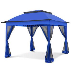 COOL Spot 11'x11' Pop-Up Gazebo w/ Mosquito Netting with 121 sqft of Shade
