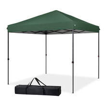 Load image into Gallery viewer, COOS BAY 8x8 Outdoor Instant Easy Set up Canopy Tent with Carry Bag, Portable Pop up Folding Sun Shelter for Sports, Beach and Party, Green